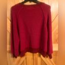 Umgee ~Red Oversized Pullover Sweater Medium Photo 1