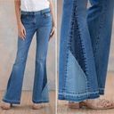 Driftwood  Jeans Cleo Besties Flare Patchwork Inset Boho Denim Women’s Size 30 Photo 1