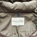 Cole Haan  Women's 40" Signature Hooded Taffeta Down Coat Green Size Extra Small Photo 13