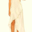 Yumi Kim Meadow Maxi Ivory Lace Belted Wrap V-Neck Crochet Long Midi Dress Gown Photo 6