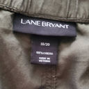 Lane Bryant  Women's Green Crop Wide Leg Pleated Pants 18/20 Photo 6