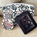 Vera Bradley  2 Pc Lisbon Medallion Makeup Bag w/ Mirror & ID Card Holder, NWOT! Photo 8