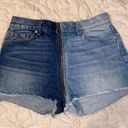 Revice Denim Zipper Mixed Denim Shorts Photo 0