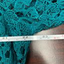 kim rogers Teal Lace Blouse Size X-Large Photo 5