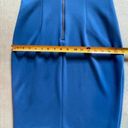 DKNY  Blue dress w asymmetrical neck and 19" accent metal zipper Photo 9