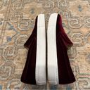 Mulberry M. Gemi Cerchio  Red velvet slip on sneakers | Size 40 / 9 Photo 8