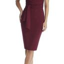 Dress the Population  Dana Dress Bodycon Sheath Burgundy Cocktail Sz Med New Photo 0