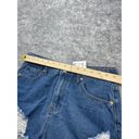 Denim Blvd  Shorts Womens Medium Cutoff Distressed High Waist Summer Festival New Photo 6