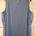 Calvin Klein  sleeveless pleated blouse Light Blue XL NWT Photo 2