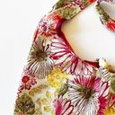 Krass&co Three Sisters  Reversible Sling Tote Floral Chevron Bright Colorful Bag Boho Photo 5