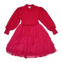 Krass&co NWT Ivy City . Short Cosette in Red Tiered Tulle Skirt Fit & Flare Dress XL Photo 1