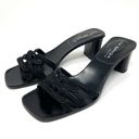 Via Spiga  black leather and suede slides, made in Italy, size 6.5 Photo 1