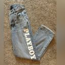 PacSun The Playboy by  Light Blue High Waisted Straight Leg Jean Size 0/24 Photo 7