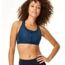 Sweaty Betty  Ultra Zip front blue sports bra Size 34A Photo 1