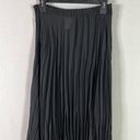 Moda  International Sheer Georgette Pleated Midi Skirt (Black) - Small Photo 2