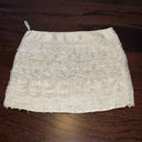 Sans Souci  Women’s Ivory Lace Mini Skirt Size M Photo 3