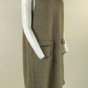 J.Jill  Tweed Sweater Midi Sleeveless Dress‎ Beige Womens Size S Pockets Photo 5