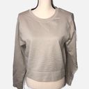 DSG Twitch + Allison Size 2XL Seamless Long Sleeve Top Cropped Taupe Beige NEW Photo 0