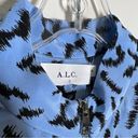 ALC Frank A.L.C. Sz 6 Marcella Leopard Print Silk Dress Long Sleeve Photo 4