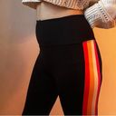 Lou & grey black leggings w/ colorful stripes |  | size small Photo 0