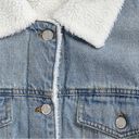 Cotton On  Angel Kiss Oversized Sherpa Washed Denim Jacket Size 2XS NWT Photo 6