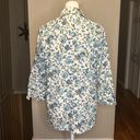 Tuckernuck  The Shirt Rochelle Behrens Floral Pullover Button Down Top Size Small Photo 4