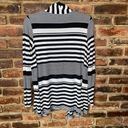 Cyrus  Black & White Striped Open Front Cardigan Sweater Women's Size Medium Photo 8