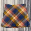 Altar'd State  Blue And Orange plaid pencil mini skirt Photo 1