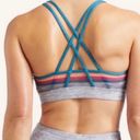 Peloton Grey Rainbow Workout Sports Bra Photo 4