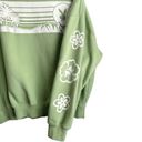 PacSun Playboy by Pac Sun Crewneck Sweat Shirt Women's S Green Pullover Loungewear Photo 4