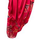 Xhilaration  Women's Dress Medium Red Colorful Lined Adjustable Waist Button Boho Photo 6