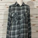 Zadig & Voltaire  Talmi Skull Embellished Plaid Button Down Top - Blue/Gray - XS Photo 14