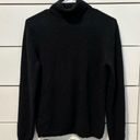 Garnet Hill  Essential Cashmere Turtleneck Sweater Black Photo 1