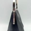 DKNY  Mini Gray Satin Pouch with Silver Handle  Photo 11