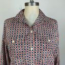 Krass&co Lauren Jeans  Paisley Button Down Shirt Photo 2