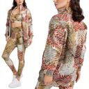 Guess  Maculage Mix Connie Printed Mock-Neck Full Zip Dress Sweater Jacket L NEW Photo 1