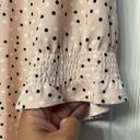 Adrianna Papell  Tie Neck Short Smocked Sleeve Printed Knit Moss Crepe Size XL Photo 3