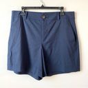 Vince  Linen Blend Shorts Navy Blue 12 Photo 2