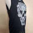 Fifth Sun Black/White Sugar Skull Muscle Tank, Women's S Photo 9