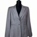 Dress Barn  3 Button Lined Grey Plaid Blazer Photo 0