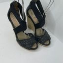 Club Monaco  Black Wedge Sandals 36.5 6.5‎ Photo 3