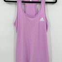 Adidas 🆕 NWOT  Racerback Tank Top Pink Athletic Wear Purple White Size Medium Photo 0