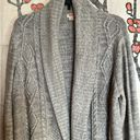 The Great Gray Cable Knit Sweater, relatively thick,  condition Photo 3