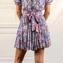 Poupette St. Barth  Ivy Mini Dress Blue Red Floral blue Kookoo Bird Photo 1