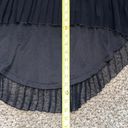 American Eagle Women‘s Size 4 Black Pleated High Low Style Whimsical Fairy Skirt Photo 5