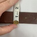 Amanda Smith  Genuine Leather Brown Belt Brass Rhinestone Bling Buckle Women’s L Photo 8