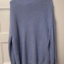 American Eagle Outfitters Blue Mock Neck Sweater Photo 1