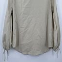 Polo 2023  Ralph Lauren Women's Cinch Elastic Cuff Button Front Blouse Med Photo 7