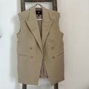 Banana Republic Wool In Italy Beige Oversized Blazer Vest/Sz:XS/NWOT Photo 1