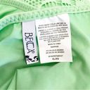 Becca  Color Play Crochet Lace One Piece Swimsuit Matcha Mint Green Extra Large Photo 11